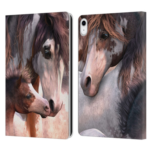 Laurie Prindle Western Stallion Generations Leather Book Wallet Case Cover For Apple iPad 10.9 2022/2025
