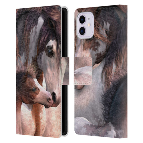 Laurie Prindle Western Stallion Generations Leather Book Wallet Case Cover For Apple iPhone 11
