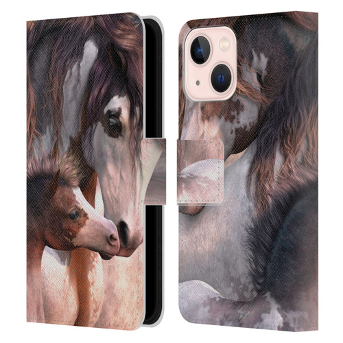 Laurie Prindle Western Stallion Generations Leather Book Wallet Case Cover For Apple iPhone 13 Mini