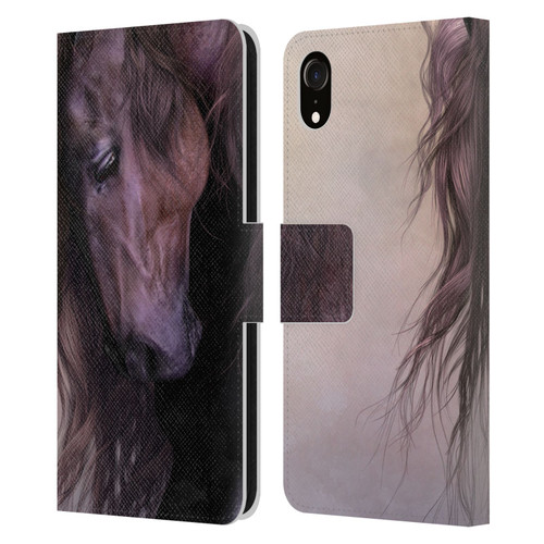 Laurie Prindle Western Stallion Equus Leather Book Wallet Case Cover For Apple iPhone XR