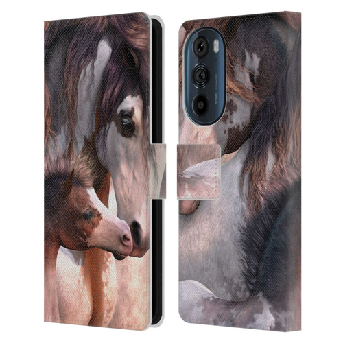 Laurie Prindle Western Stallion Generations Leather Book Wallet Case Cover For Motorola Edge 30
