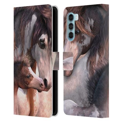 Laurie Prindle Western Stallion Generations Leather Book Wallet Case Cover For Motorola Edge S30 / Moto G200 5G