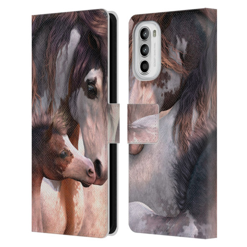 Laurie Prindle Western Stallion Generations Leather Book Wallet Case Cover For Motorola Moto G52