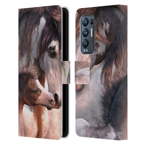 Laurie Prindle Western Stallion Generations Leather Book Wallet Case Cover For OPPO Find X3 Neo / Reno5 Pro+ 5G