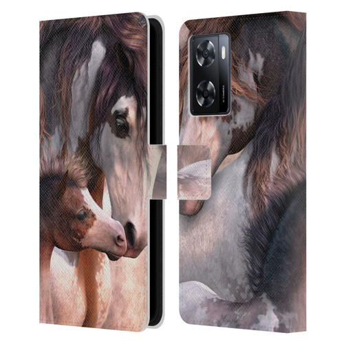 Laurie Prindle Western Stallion Generations Leather Book Wallet Case Cover For OPPO A57s