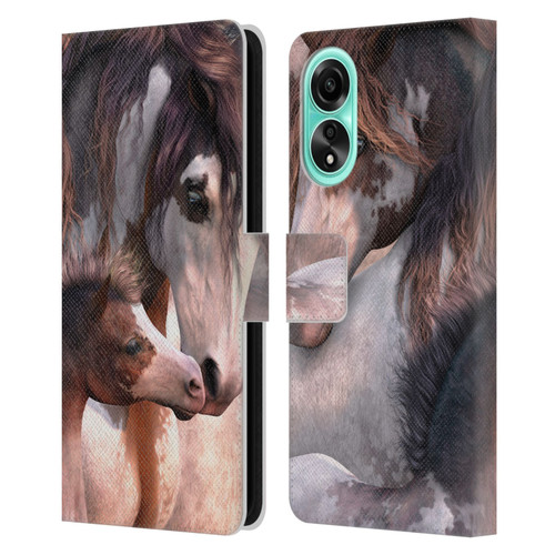 Laurie Prindle Western Stallion Generations Leather Book Wallet Case Cover For OPPO A78 5G