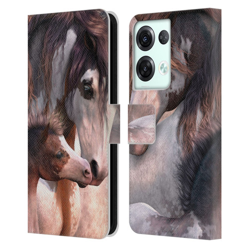 Laurie Prindle Western Stallion Generations Leather Book Wallet Case Cover For OPPO Reno8 Pro