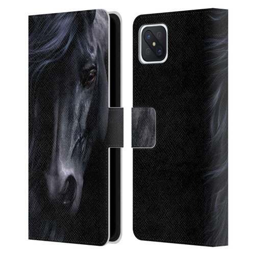 Laurie Prindle Western Stallion The Black Leather Book Wallet Case Cover For OPPO Reno4 Z 5G