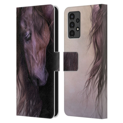 Laurie Prindle Western Stallion Equus Leather Book Wallet Case Cover For Samsung Galaxy A13 (2022)