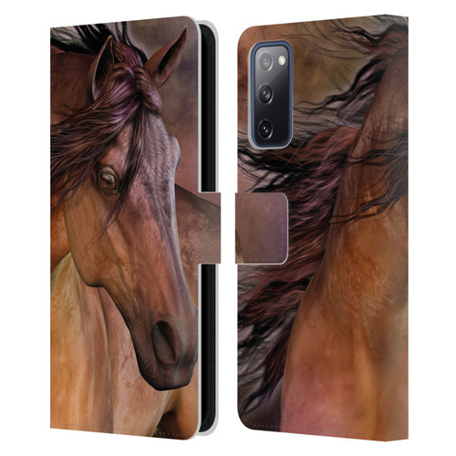 Laurie Prindle Western Stallion Belleze Fiero Leather Book Wallet Case Cover For Samsung Galaxy S20 FE / 5G