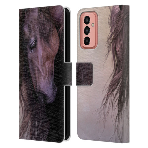 Laurie Prindle Western Stallion Equus Leather Book Wallet Case Cover For Samsung Galaxy M13 (2022)