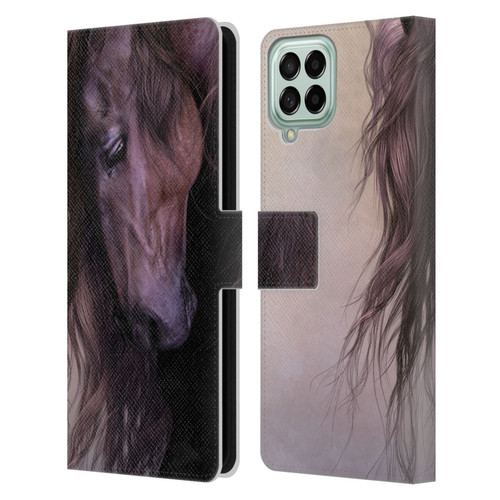 Laurie Prindle Western Stallion Equus Leather Book Wallet Case Cover For Samsung Galaxy M33 (2022)