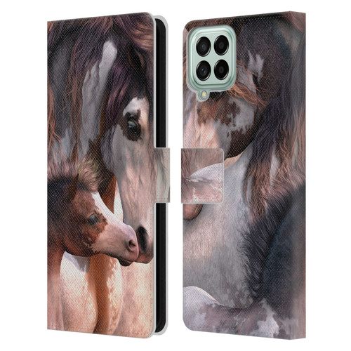 Laurie Prindle Western Stallion Generations Leather Book Wallet Case Cover For Samsung Galaxy M53 (2022)