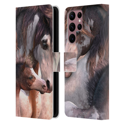 Laurie Prindle Western Stallion Generations Leather Book Wallet Case Cover For Samsung Galaxy S22 Ultra 5G