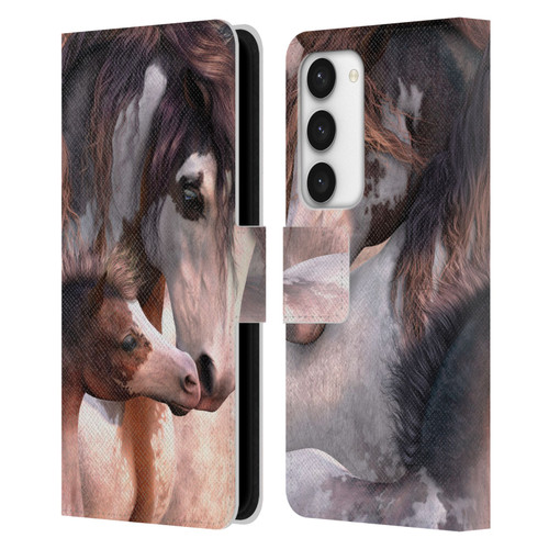 Laurie Prindle Western Stallion Generations Leather Book Wallet Case Cover For Samsung Galaxy S23 5G