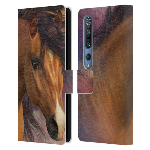 Laurie Prindle Western Stallion Flash Leather Book Wallet Case Cover For Xiaomi Mi 10 5G / Mi 10 Pro 5G