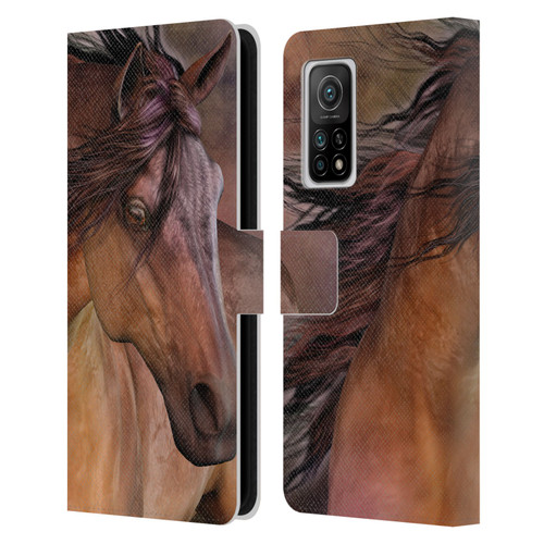 Laurie Prindle Western Stallion Belleze Fiero Leather Book Wallet Case Cover For Xiaomi Mi 10T 5G