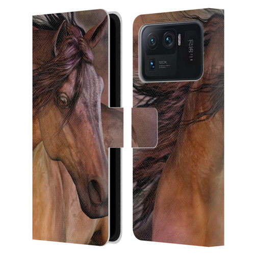 Laurie Prindle Western Stallion Belleze Fiero Leather Book Wallet Case Cover For Xiaomi Mi 11 Ultra