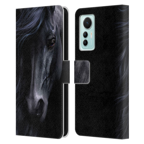 Laurie Prindle Western Stallion The Black Leather Book Wallet Case Cover For Xiaomi 12 Lite