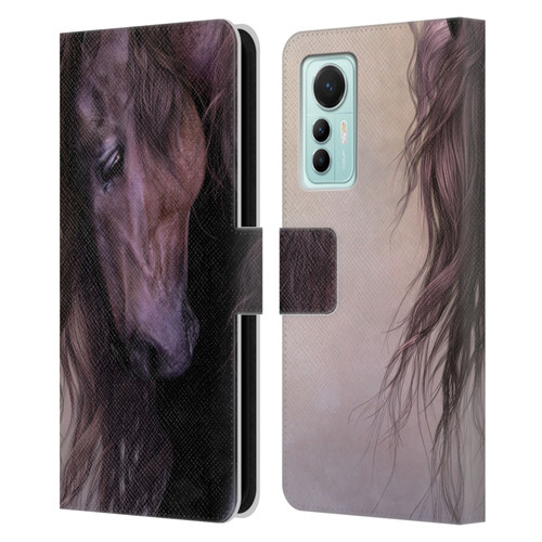 Laurie Prindle Western Stallion Equus Leather Book Wallet Case Cover For Xiaomi 12 Lite