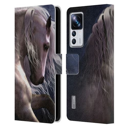 Laurie Prindle Western Stallion Night Silver Ghost II Leather Book Wallet Case Cover For Xiaomi 12T Pro