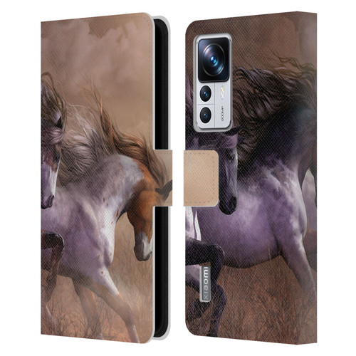 Laurie Prindle Western Stallion Run To Freedom Leather Book Wallet Case Cover For Xiaomi 12T Pro