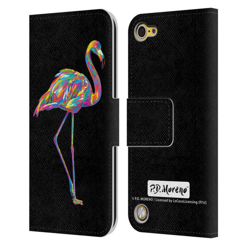 P.D. Moreno Animals Flamingo Leather Book Wallet Case Cover For Apple iPod Touch 5G 5th Gen