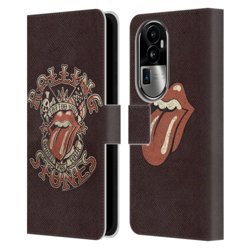 The Rolling Stones Tours Tattoo You 1981 Leather Book Wallet Case Cover For OPPO Reno10 Pro+