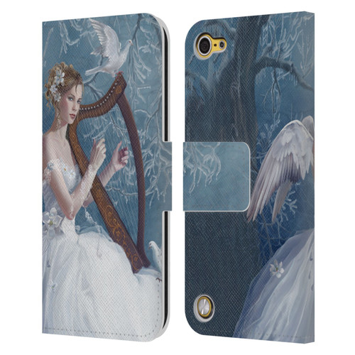 Nene Thomas Deep Forest Chorus Angel Harp And Dove Leather Book Wallet Case Cover For Apple iPod Touch 5G 5th Gen