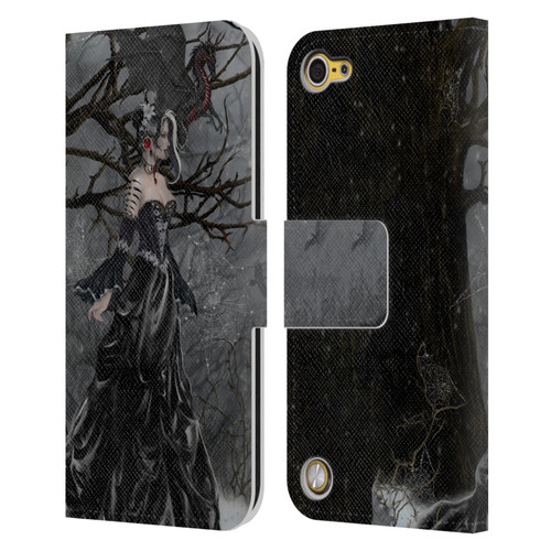 Nene Thomas Deep Forest Queen Gothic Fairy With Dragon Leather Book Wallet Case Cover For Apple iPod Touch 5G 5th Gen