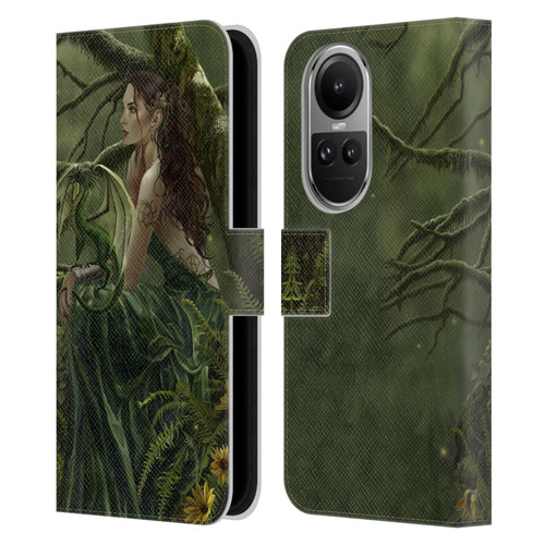 Nene Thomas Deep Forest Queen Fate Fairy With Dragon Leather Book Wallet Case Cover For OPPO Reno10 5G / Reno10 Pro 5G
