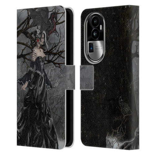Nene Thomas Deep Forest Queen Gothic Fairy With Dragon Leather Book Wallet Case Cover For OPPO Reno10 Pro+