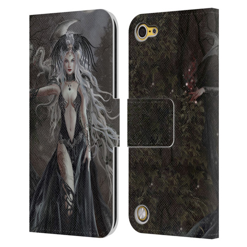 Nene Thomas Gothic Skull Queen Of Havoc Dragon Leather Book Wallet Case Cover For Apple iPod Touch 5G 5th Gen
