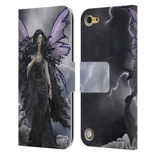 Nene Thomas Gothic Storm Fairy With Lightning Leather Book Wallet Case Cover For Apple iPod Touch 5G 5th Gen