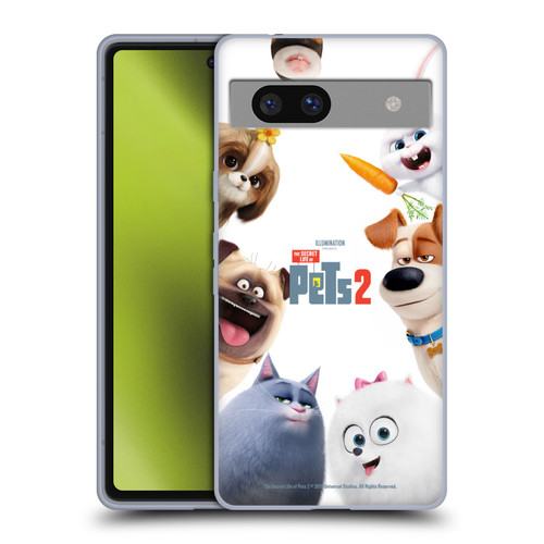 The Secret Life of Pets 2 Character Posters Group Soft Gel Case for Google Pixel 7a