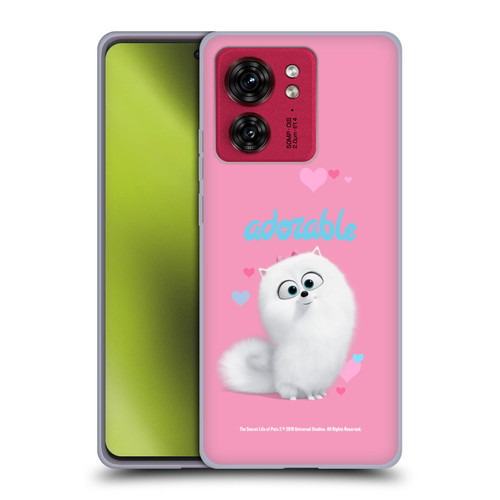 The Secret Life of Pets 2 II For Pet's Sake Gidget Pomeranian Dog Soft Gel Case for Motorola Moto Edge 40