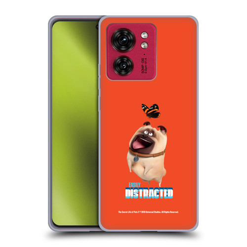 The Secret Life of Pets 2 II For Pet's Sake Mel Pug Dog Butterfly Soft Gel Case for Motorola Moto Edge 40