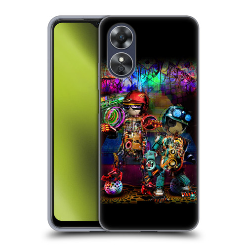 Jumbie Art Visionary Boombox Robots Soft Gel Case for OPPO A17