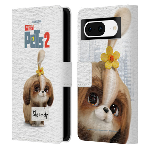 The Secret Life of Pets 2 Character Posters Daisy Shi Tzu Dog Leather Book Wallet Case Cover For Google Pixel 8