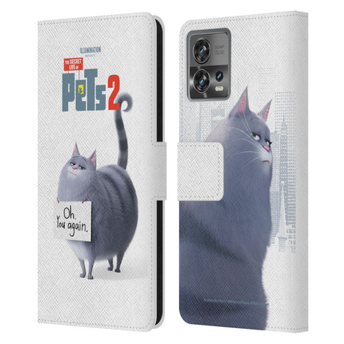 The Secret Life of Pets 2 Character Posters Chloe Cat Leather Book Wallet Case Cover For Motorola Moto Edge 30 Fusion
