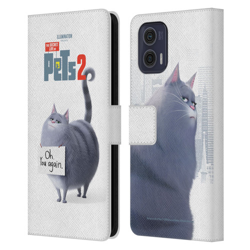 The Secret Life of Pets 2 Character Posters Chloe Cat Leather Book Wallet Case Cover For Motorola Moto G73 5G