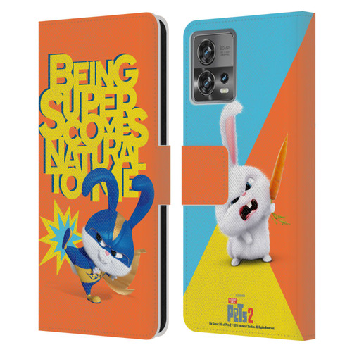 The Secret Life of Pets 2 II For Pet's Sake Snowball Rabbit Bunny Costume Leather Book Wallet Case Cover For Motorola Moto Edge 30 Fusion