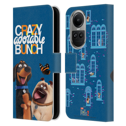 The Secret Life of Pets 2 II For Pet's Sake Group Leather Book Wallet Case Cover For OPPO Reno10 5G / Reno10 Pro 5G