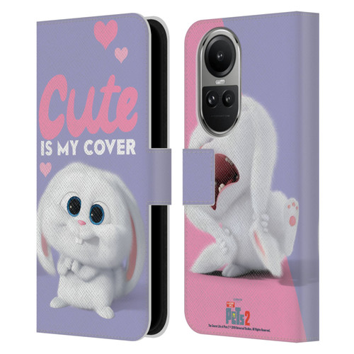 The Secret Life of Pets 2 II For Pet's Sake Snowball Rabbit Bunny Cute Leather Book Wallet Case Cover For OPPO Reno10 5G / Reno10 Pro 5G