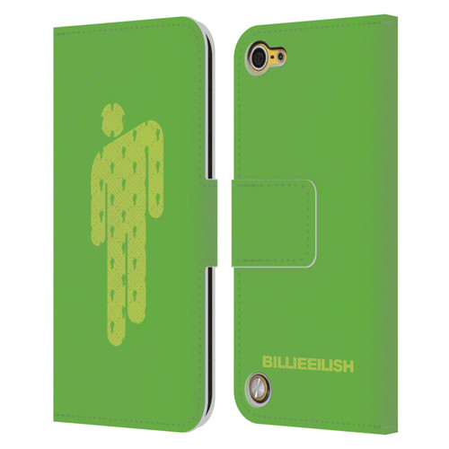 Billie Eilish Key Art Blohsh Green Leather Book Wallet Case Cover For Apple iPod Touch 5G 5th Gen