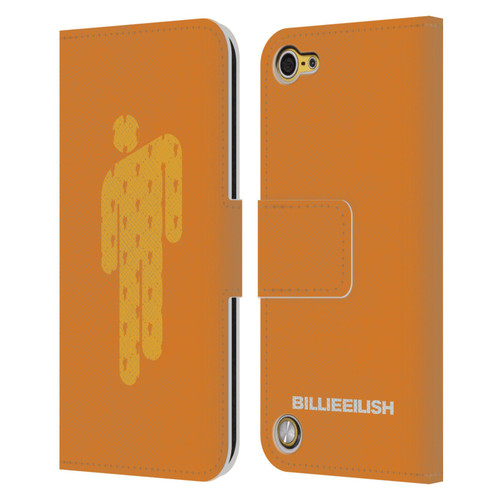 Billie Eilish Key Art Blohsh Orange Leather Book Wallet Case Cover For Apple iPod Touch 5G 5th Gen