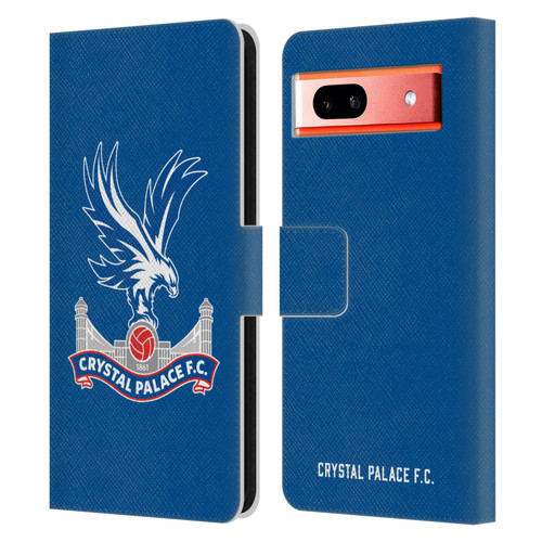 Crystal Palace FC Crest Plain Leather Book Wallet Case Cover For Google Pixel 7a