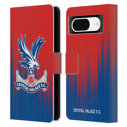 Crystal Palace FC Crest Halftone Leather Book Wallet Case Cover For Google Pixel 8