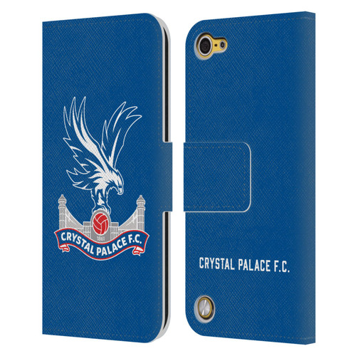 Crystal Palace FC Crest Plain Leather Book Wallet Case Cover For Apple iPod Touch 5G 5th Gen