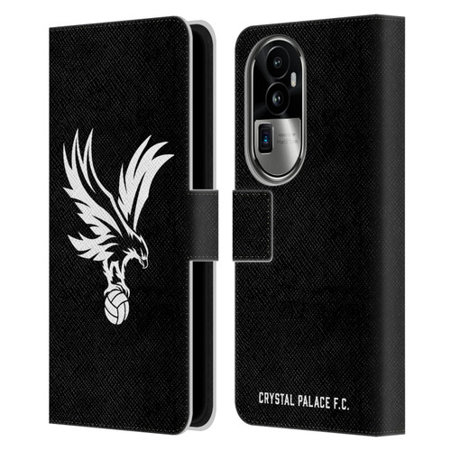 Crystal Palace FC Crest Eagle Grey Leather Book Wallet Case Cover For OPPO Reno10 Pro+